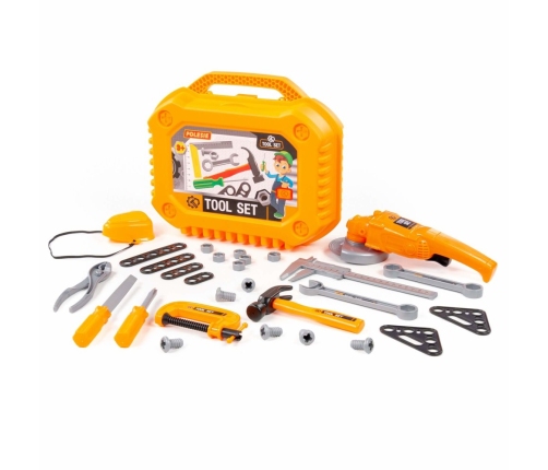 Tool Kit Suitcase 30 Pieces Grinder Orange 89458