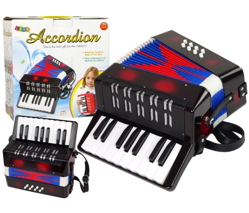 Accordion Musical Instrument for Kids Music Black