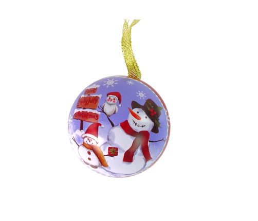 Christmas Metal Bauble Snowman Tree Ornament