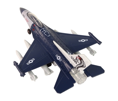 Airplane Friction Drive Lights Sounds 1:72 Navy