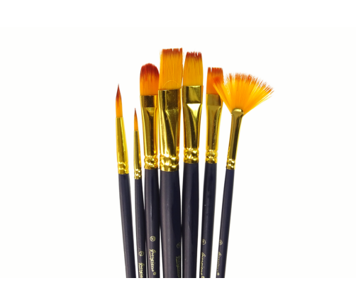 Set of Artist Brushes 7 Shapes