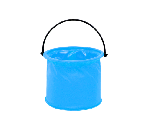 Folding Bucket Multifunctional PVC For Water Blue