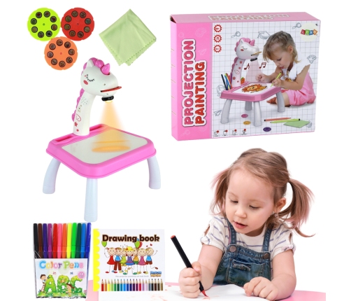 Unicorn Drawing Projector Markers Inserts Pink