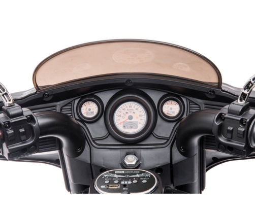 Bērnu elektriskais motocikls Goldwing Black