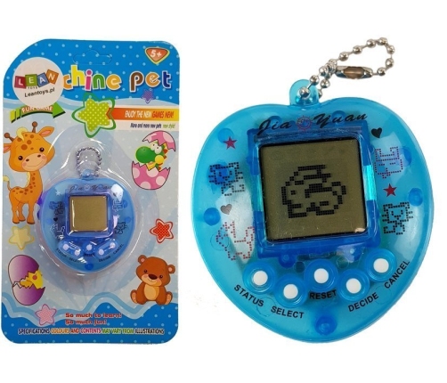 Electronic Animal Tamagotchi Blue with short chain