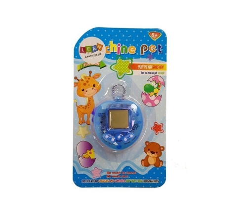 Electronic Animal Tamagotchi Blue with short chain