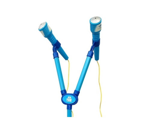 Microphone Karaoke Set Blue Tripod