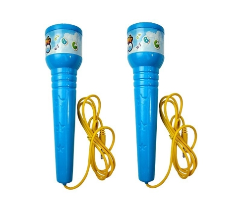 Microphone Karaoke Set Blue Tripod