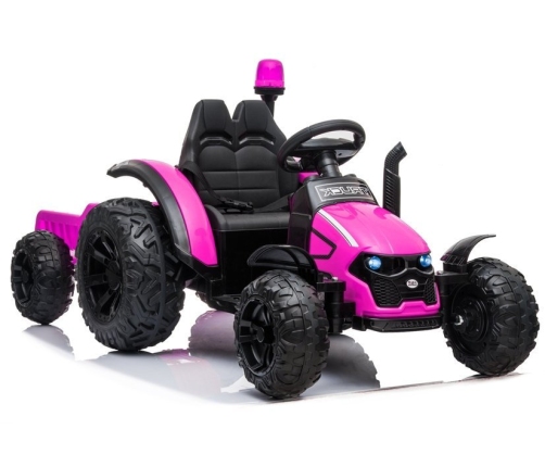 Bērnu elektriskais traktors ar piekabi HZB-200 Pink