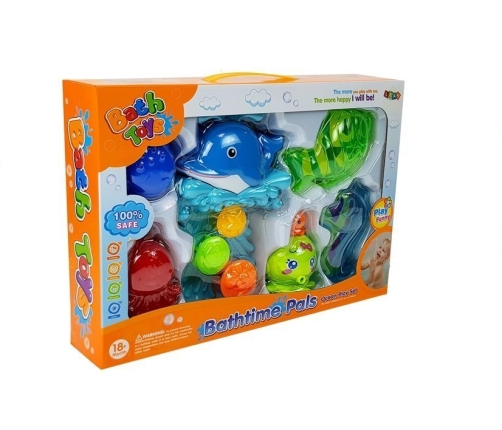 Dolphin Bathing Kit Sea Animals Plastic Waterfall