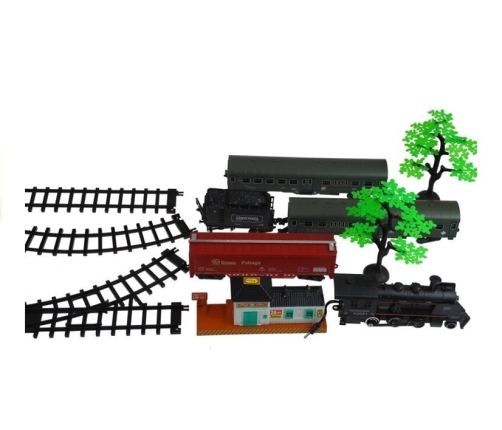 Rail King Train Set Smoke Realistic Toy Locomotive