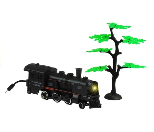 Rail King Train Set Smoke Realistic Toy Locomotive