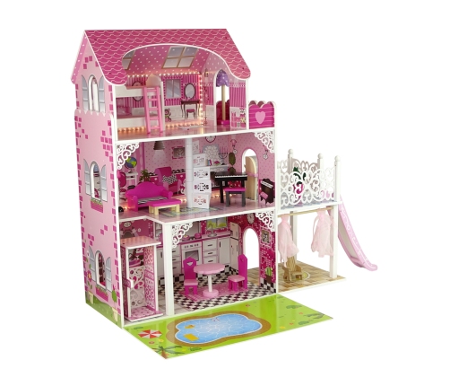 Dollhouse Wooden Villa Nadia Light Pink