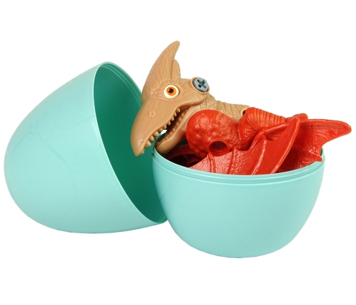 Set Dinosaur Pterodactyl with Egg DIY Screwdriver Red