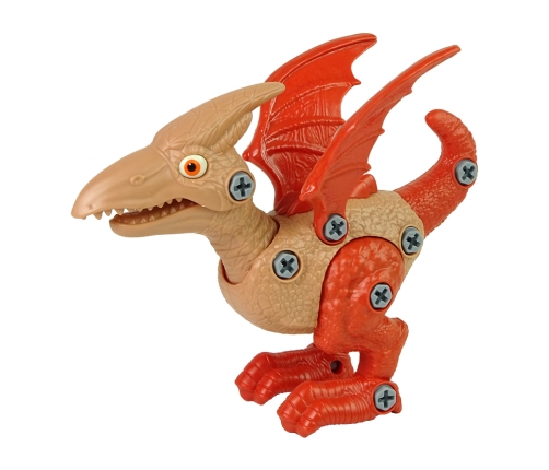 Set Dinosaur Pterodactyl with Egg DIY Screwdriver Red