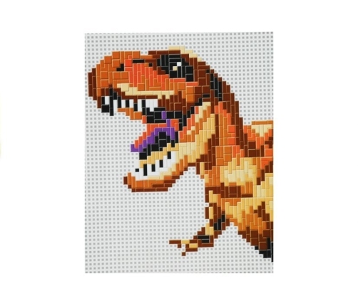 Sticky Mosaics Puzzle DIY Dinosaur Pattern Included