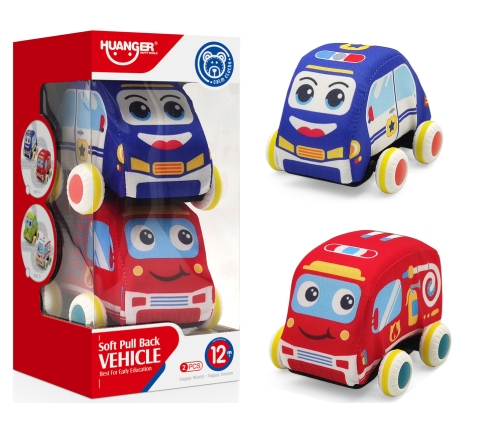 Soft Cars for Toddlers Fire Brigade Police