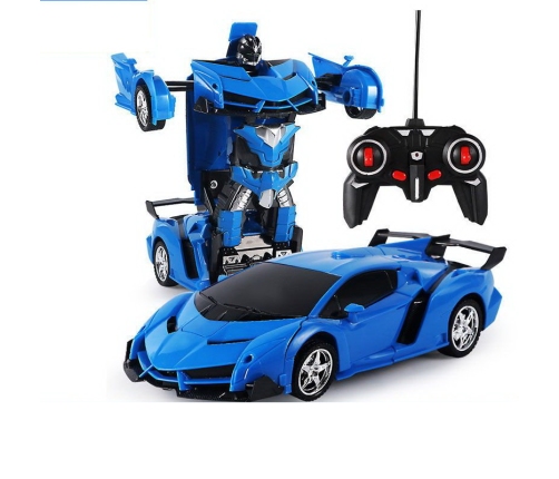 Radiovadāms autorobots - transformeris ar pulti 2in1 Blue