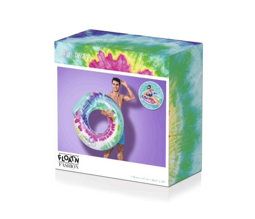 Inflatable Swimming Ring Tie Dye 118 cm  Bestway 43637