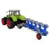 Tractor With Friction Drive Green Plow