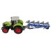 Tractor With Friction Drive Green Plow