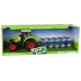 Tractor With Friction Drive Green Plow