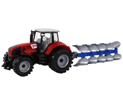 Tractor With Friction Drive Green Plow