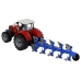 Tractor With Friction Drive Green Plow