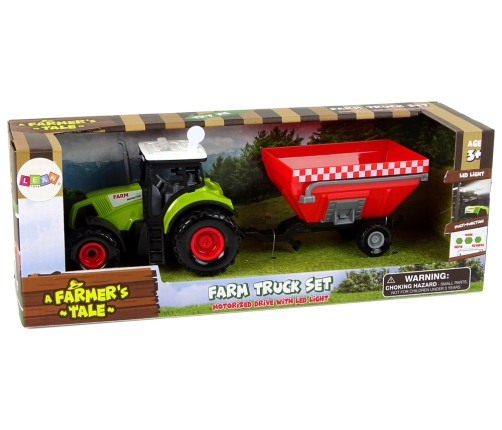 Tractor Farm Detachable Grain Trailer Sound Green