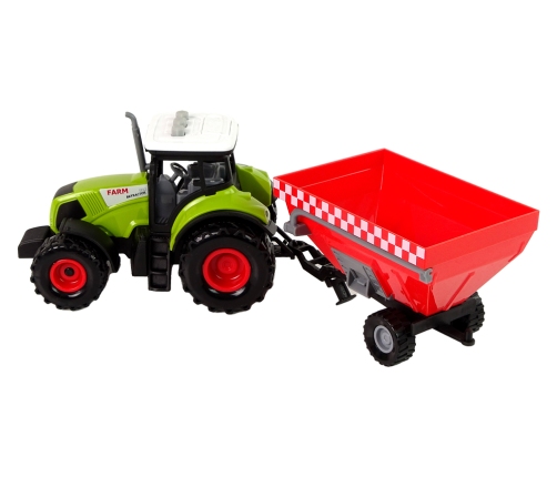 Tractor Farm Detachable Grain Trailer Sound Green