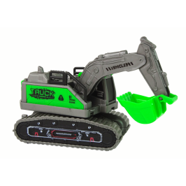 Construction Vehicle Excavator Green Friction Drive