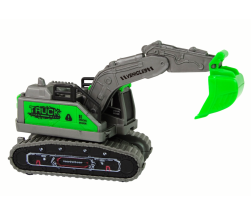 Construction Vehicle Excavator Green Friction Drive