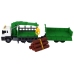 Truck With Crane Friction Drive Sounds Green Wood 1:16