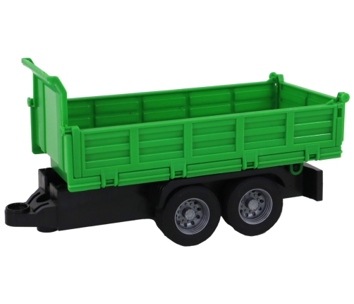 Truck With Crane Friction Drive Sounds Green Wood 1:16