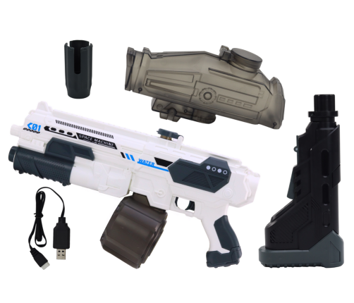 White Automatic M416 Cordless Water Gun Rifle