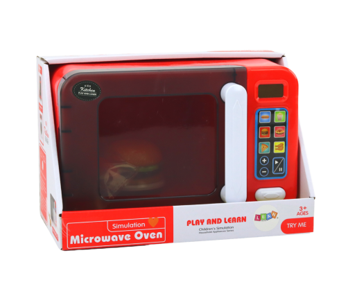 Microwave Oven Toy Microwave Red Accessories