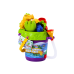 Sand Bucket Set with Shower Watering Can and Molds Dinosaurs Set