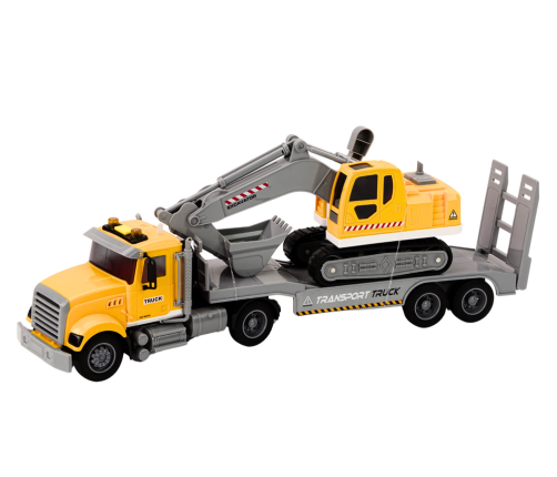 Lora Truck Crawler Excavator Lights Sounds Drive Yellow