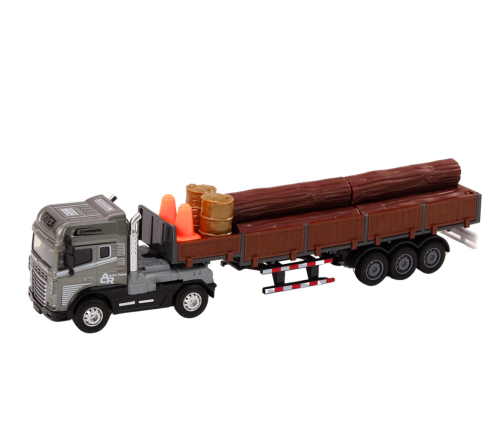 Wood Truck Truck Trailer 1:24 Wood Logs Sounds Lights