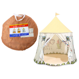 Indian Teepee Tent for Children, Beige, 125 cm