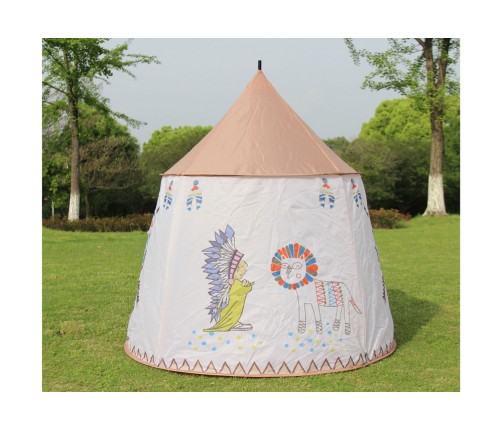 Indian Teepee Tent for Children, Beige, 125 cm