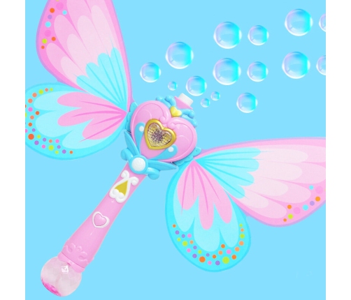 Wand Bubbles Lights Sounds Pink