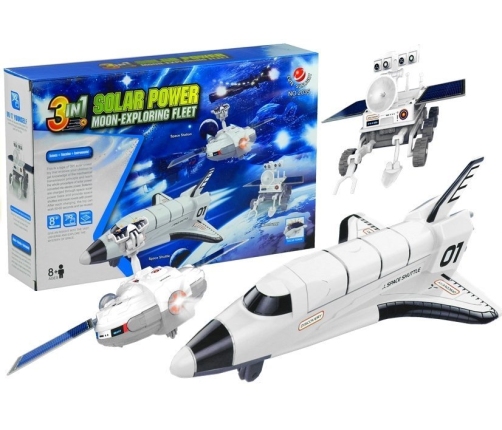 Space Plane Solar Power 3 in 1 Moon Exploring Fleet DIY Creative