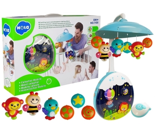 Musical Baby Carousel with Remote Control Animals