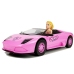 Sports car with a doll Pink