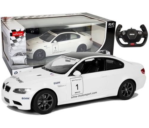 Car R/C BMW M3 Rastar 1:14 White