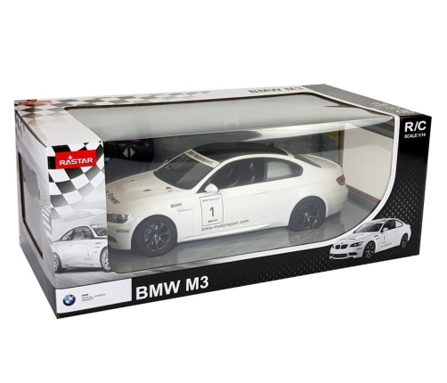 Car R/C BMW M3 Rastar 1:14 White