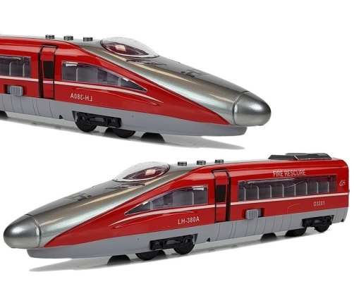 Pendolino Spring Powered Train Red with Sound and Lights