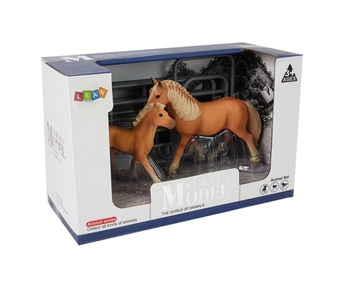 Set of Figurines Animals Horses Farm Foal Pony Farm