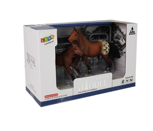 Set of Figurines Animals Horses Farm Foal Pony Farm